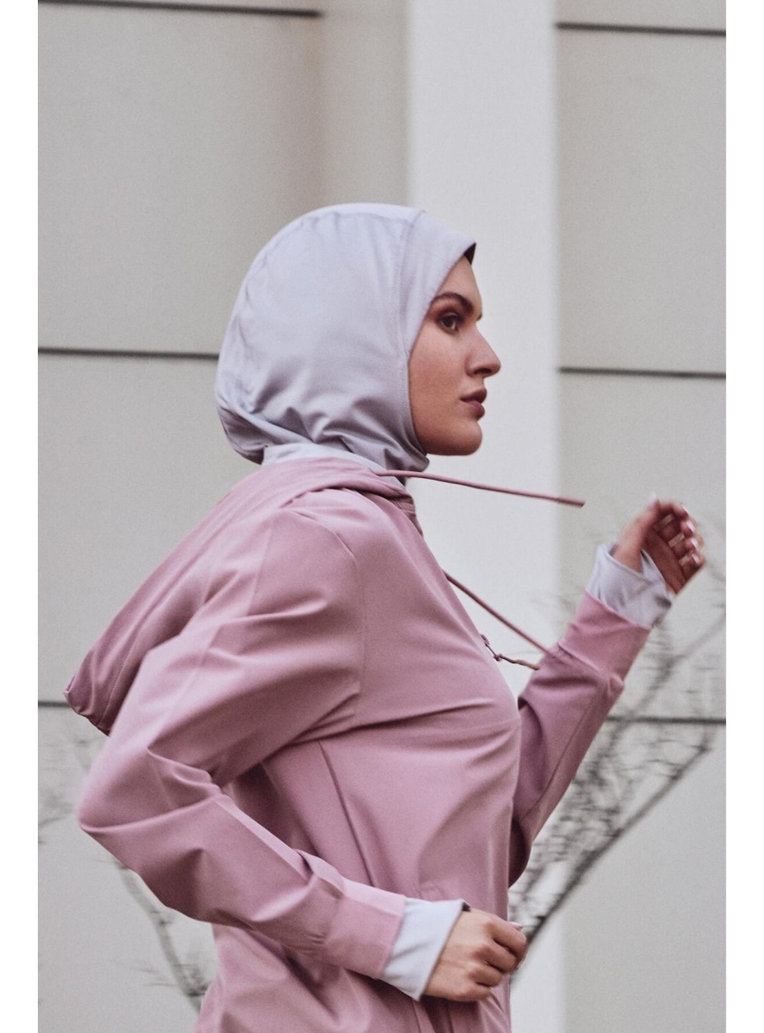Haşema Active Tesettür Spor Antrenman Bonesi Act-27 Siyah Renk Hafif Polyester Kumaş Özelliğiyle görsel 8
