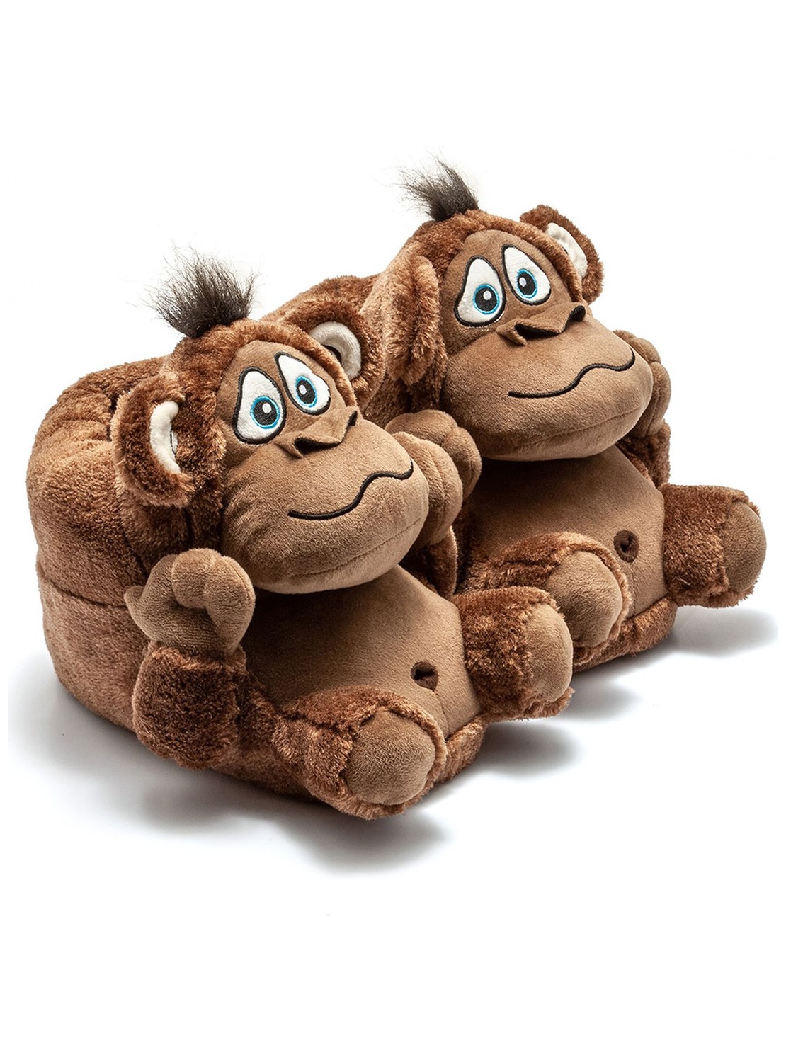 Twigy Monkey Unisex Hayvanlı Panduf Gri 36/43 görsel 5