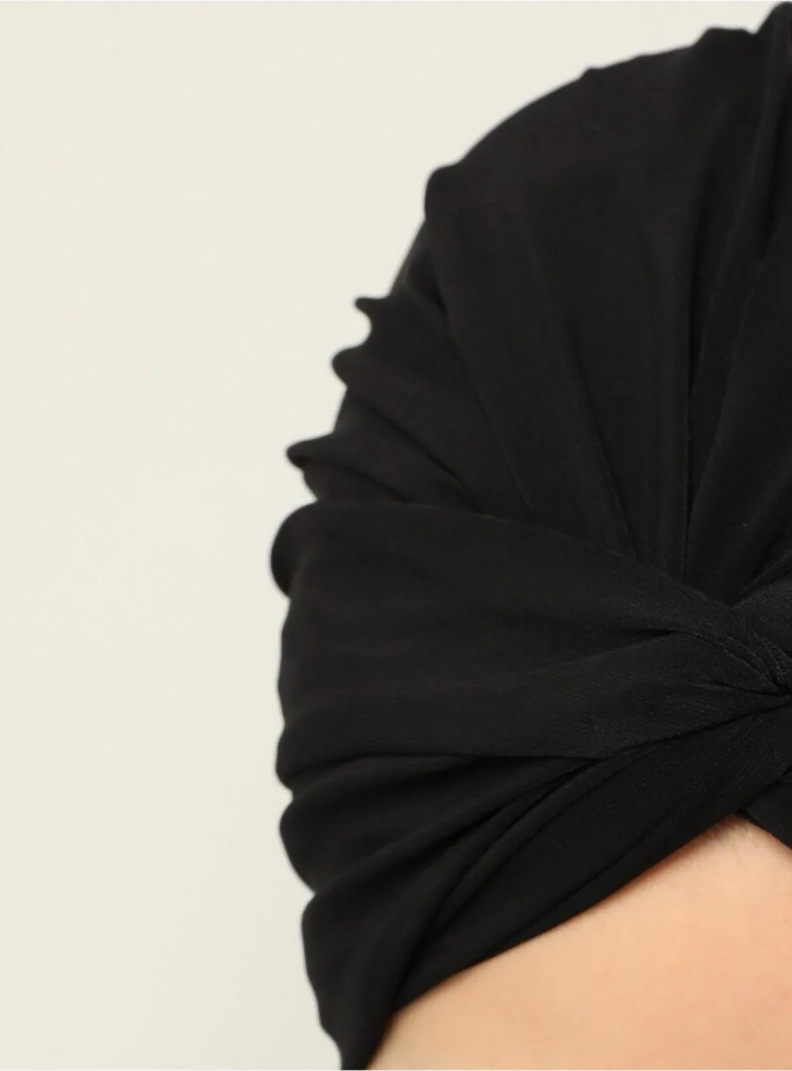 Mervin Şal Dolama Bone %100 Polyester Siyah Renkli Şık Tasarım Kadınlar İçin görsel 2
