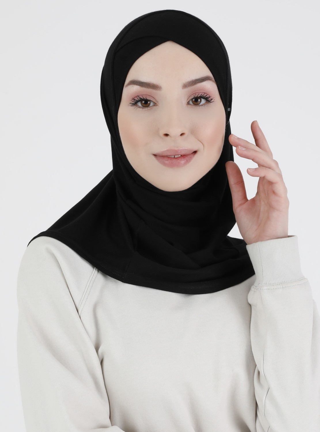 Ecardin Bone Ecardin Siyah Spor Bone %97 Viskon %3 Elastan Rahat Kullanım İçin Özel Tasarım görsel 2