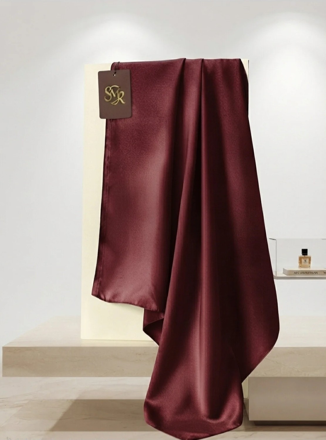 Samara Scarf Kristal Eşarp Parlak Saten Dokulu Tesettür Abiye Eşarp 95X95 cm