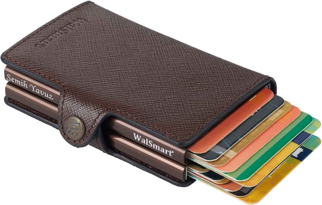 Walsmart Twin Safiano Akıllı Çift Mekanizmalı Cüzdan görsel 7