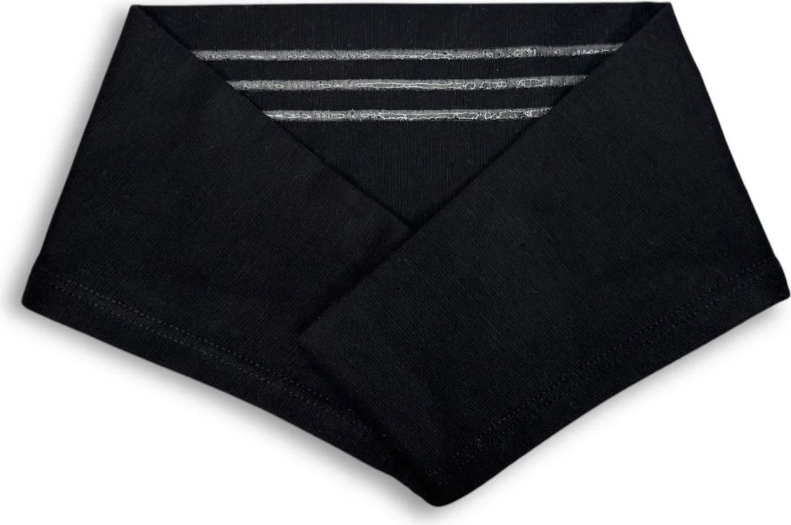 Aliva Scarf Kaymayan Silikonlu Bandana Bone Siyah - Kadın Tesettür Dikişsiz Kaymaz Geçme - Sportif Saç Bandı görsel 2