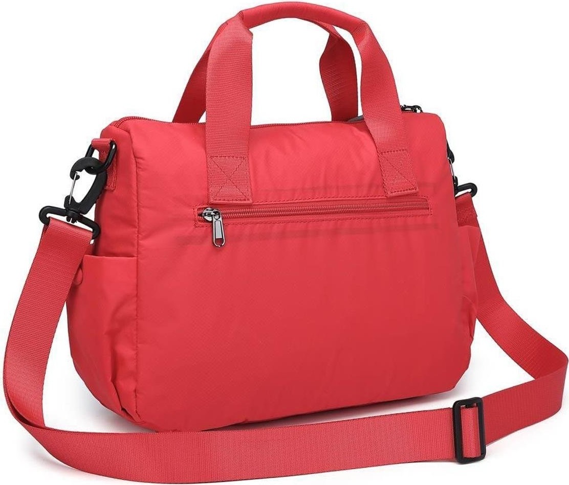 Smart Bags Extra Hafif Kumaş Kadın Postacı Çantası BC 3141 - Kırmızı görsel 3
