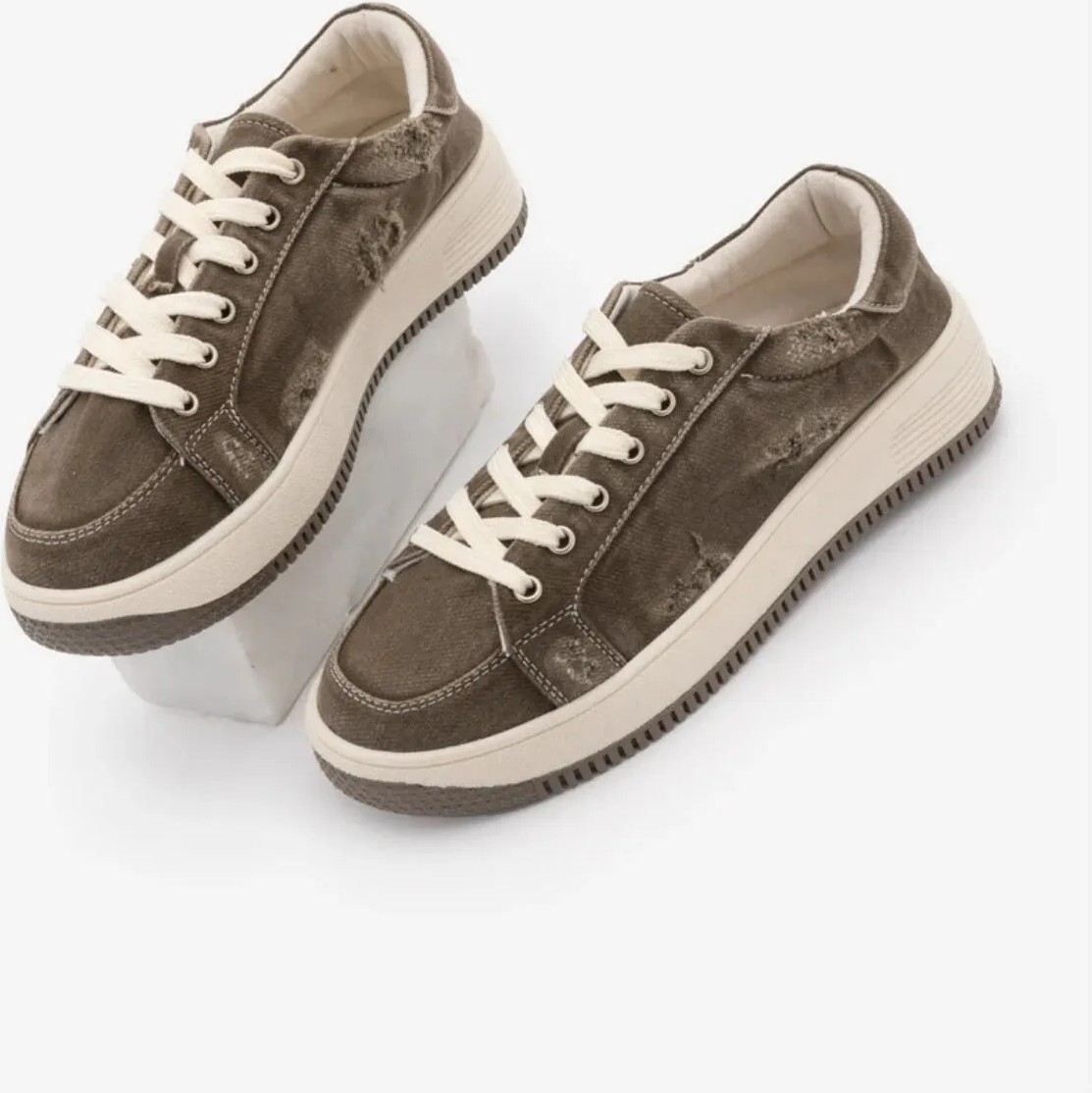 Marjin Kadın Sneaker Kalın Taban Denim Çıkarılabilir Boncuklu Tokalı Spor Ayakkabı Porento Siyah Kot