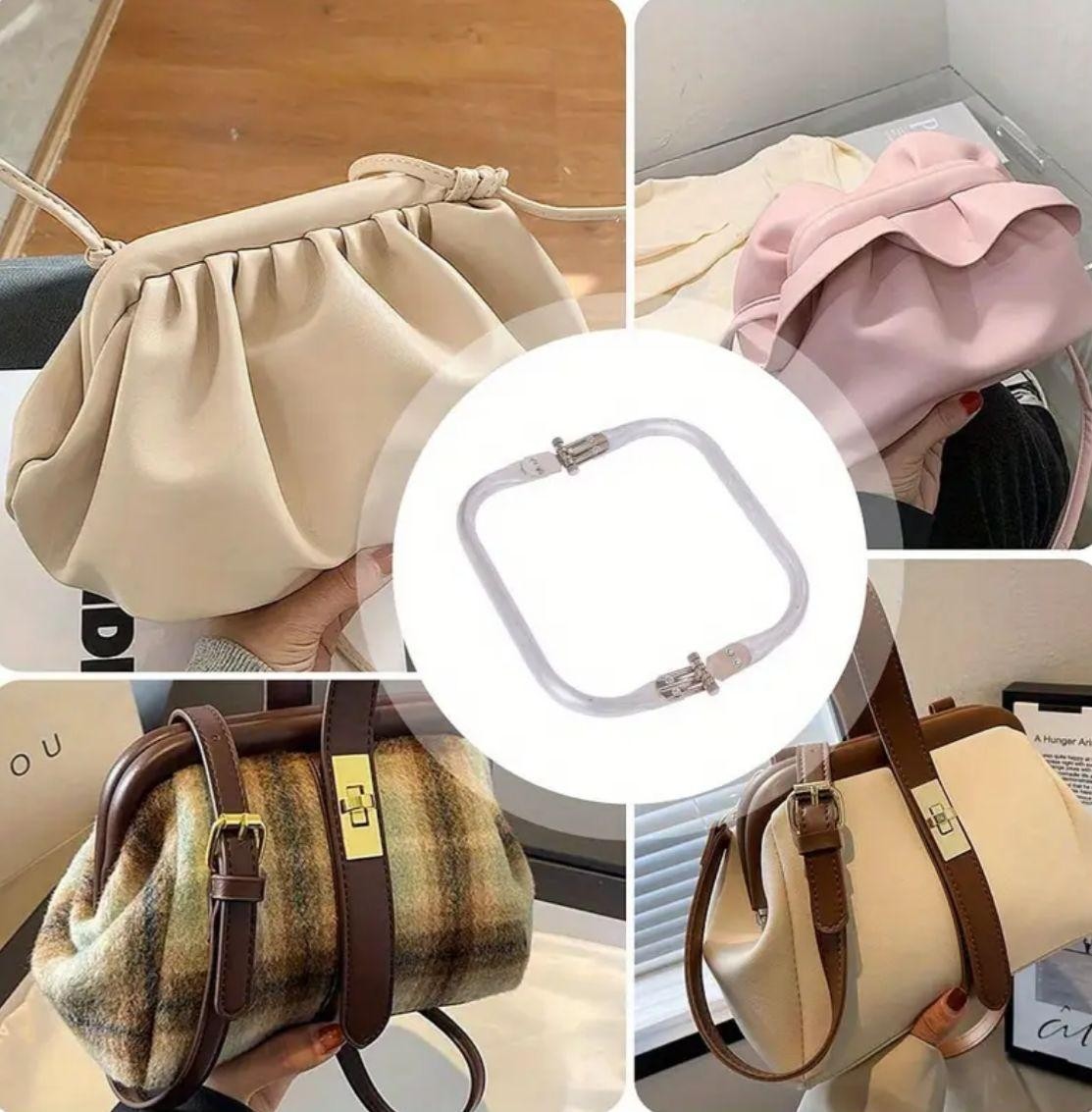 İğne İzi Kadınlar İçin 3 Adet 20CM Çanta Bursu, Gizli Çanta Yapımı, Dayanıklı Metal Malzeme görsel 8