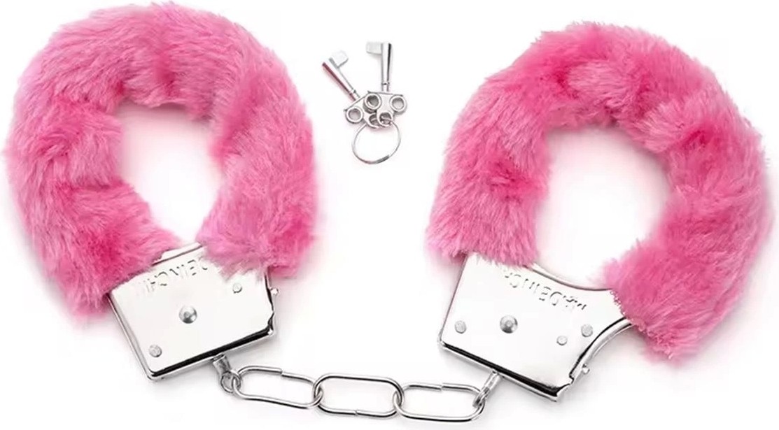 Peluşlu Metal Fantezi Kelepçe Pembe görsel 2