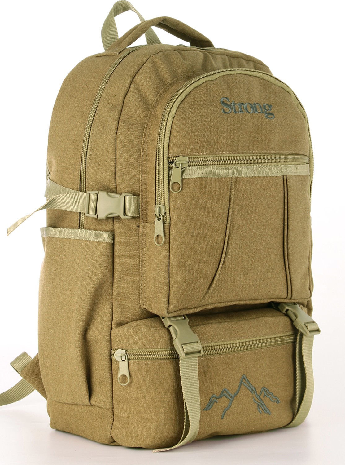 Strong Bag Strong Unisex Kanvas Kumaş Laptop Bölmeli Outdoor Sırt Çantası Dağcı Sırt Çantası ESCP01