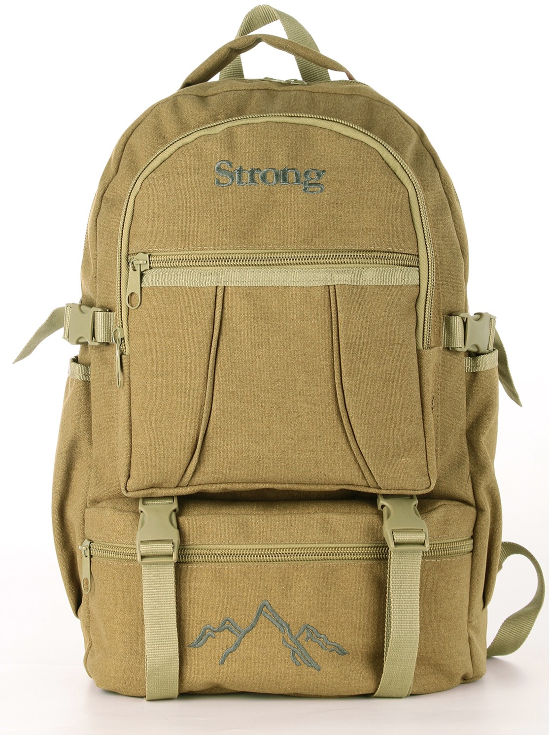 Strong Bag Strong Unisex Kanvas Kumaş Laptop Bölmeli Outdoor Sırt Çantası Dağcı Sırt Çantası ESCP01 görsel 2