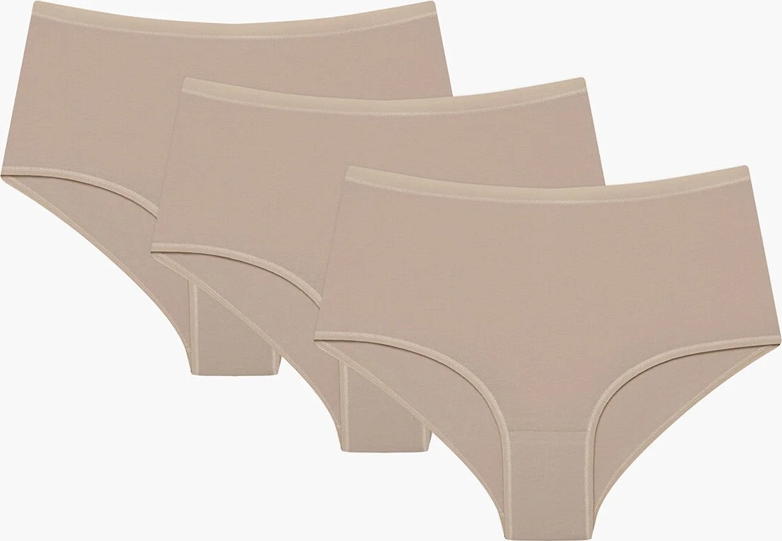 Penti Bej Pamuklu Yüksek Bel 3'lü Slip Külot