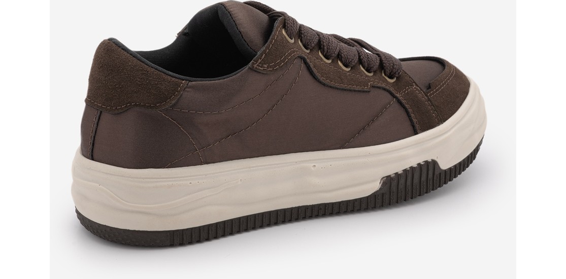 Marjin Kadın Sneaker Kalın Taban Bağcıklı Spor Ayakkabı Sifaz Siyah görsel 8