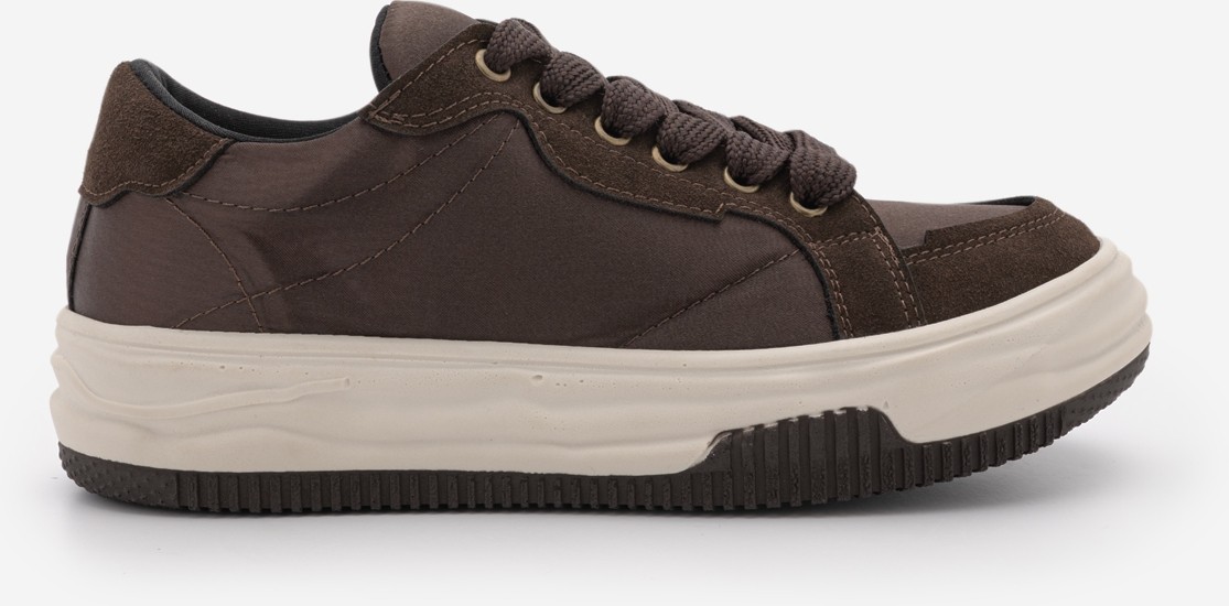 Marjin Kadın Sneaker Kalın Taban Bağcıklı Spor Ayakkabı Sifaz Siyah