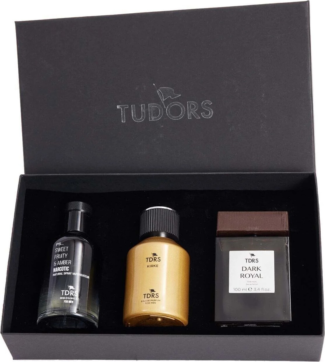 Tudors Özel Hediye Kutulu 3'lü Çarkıfelek-Bergamot-Ozonik 100 ML Uzun Süre Kalıcı Parfüm Seti