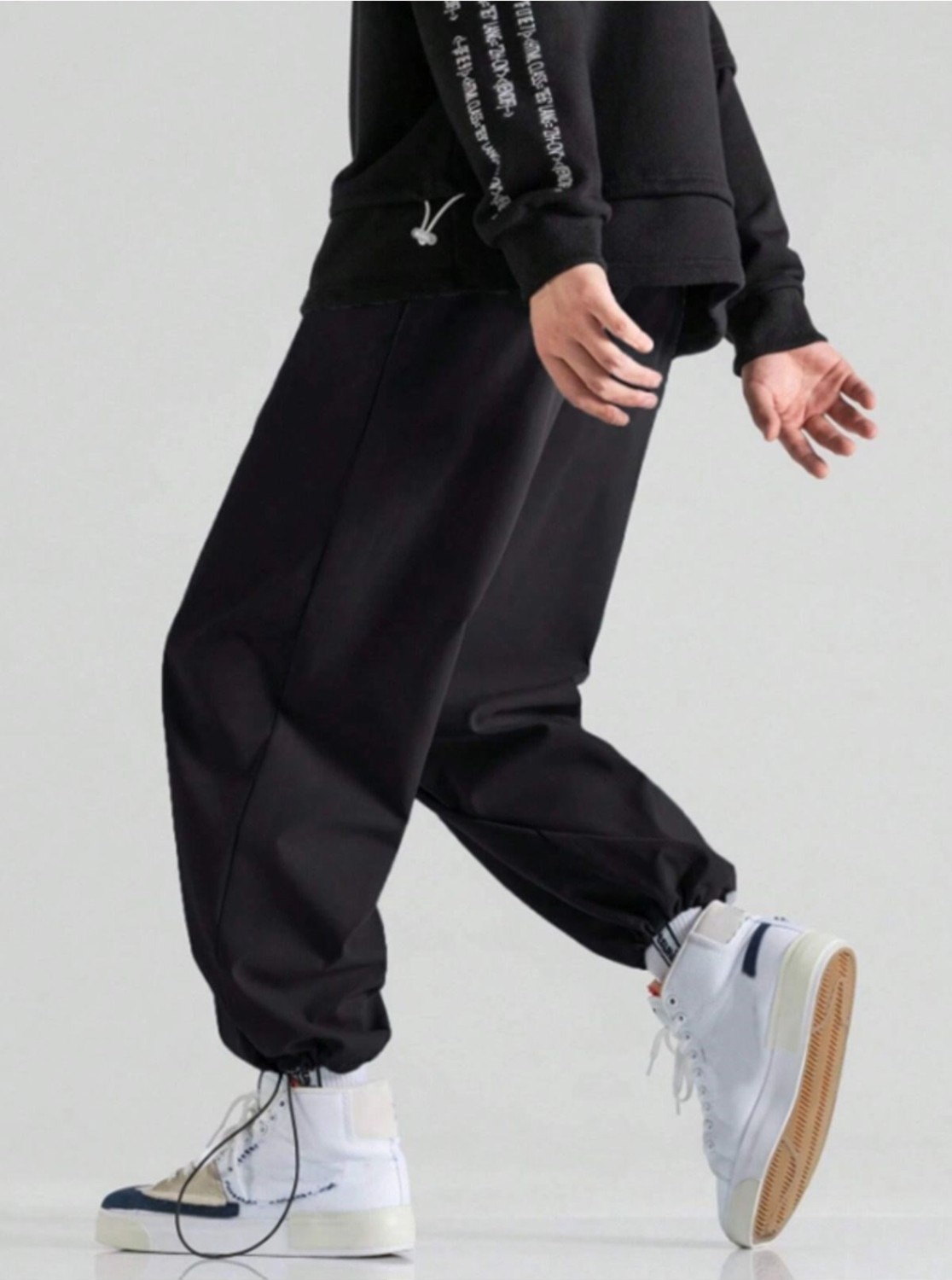 Pandy Erkek Ayarlanabilir Paça Oversize Kalıp Eşofman Pants görsel 2