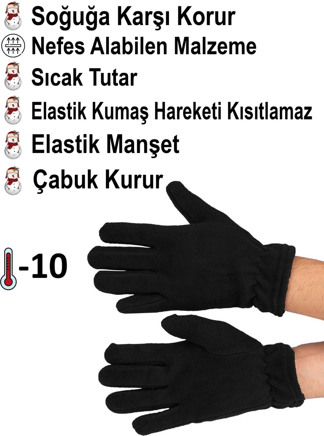 Mediterian Şarj Polar Uzun Eldiven BLL4908 görsel 2