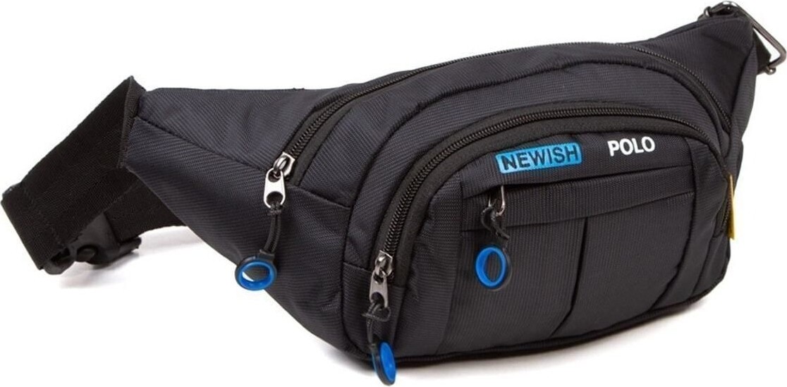 Av A Dos Siyah Unisex Suya Dayanıklı Çapraz Askılı Omuz Bel Çanta Günlük Yürüyüş Koşu Outdoor Çanta görsel 5