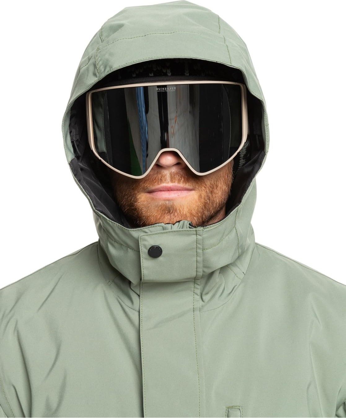 Aesco Quiksilver Mission Solid Jk Erkek Montu, Sea Spray, L görsel 3