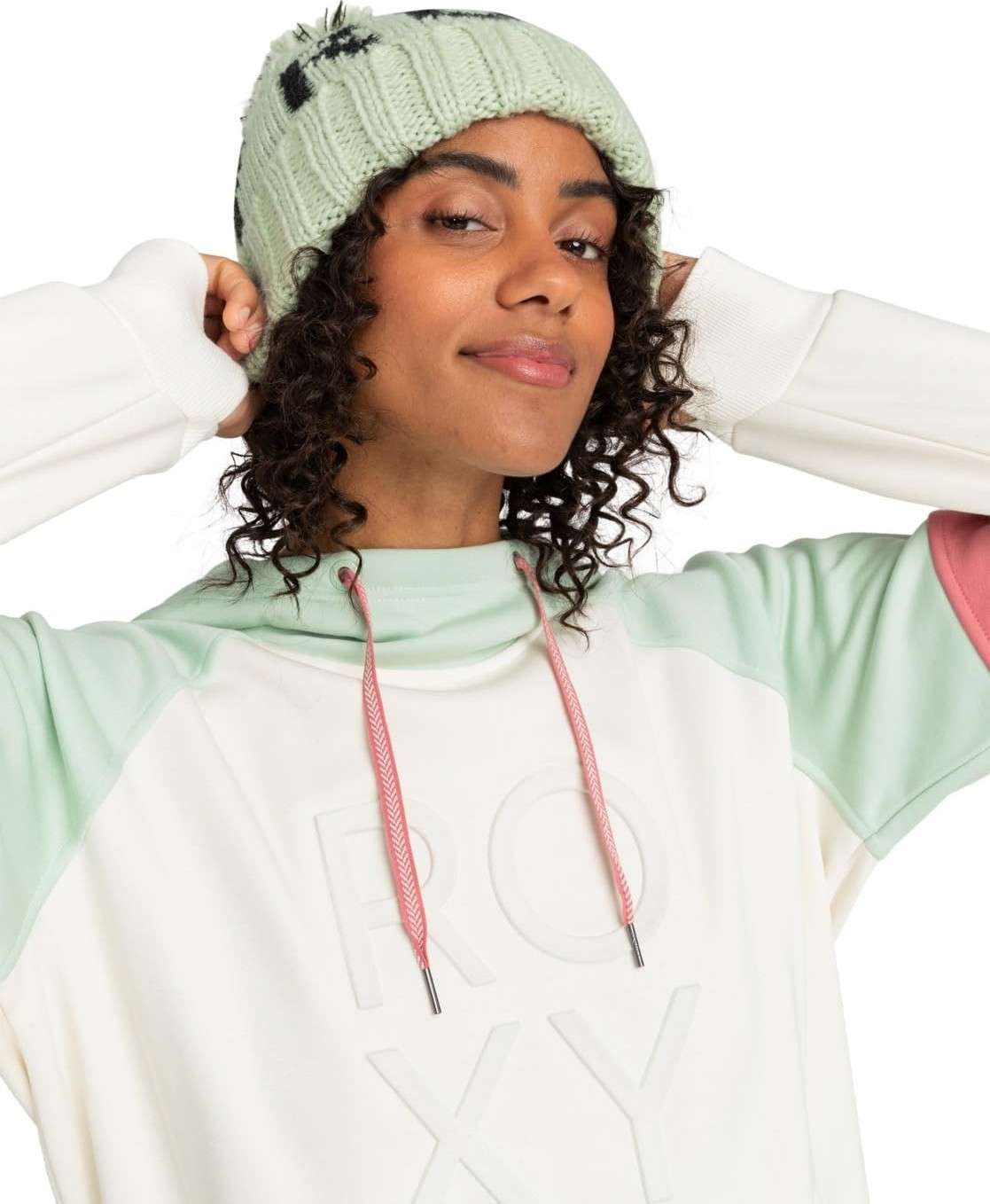 Aesco Roxy ERJHA04158 Tonic Beanie Bere Beyaz Kadın Bere görsel 2