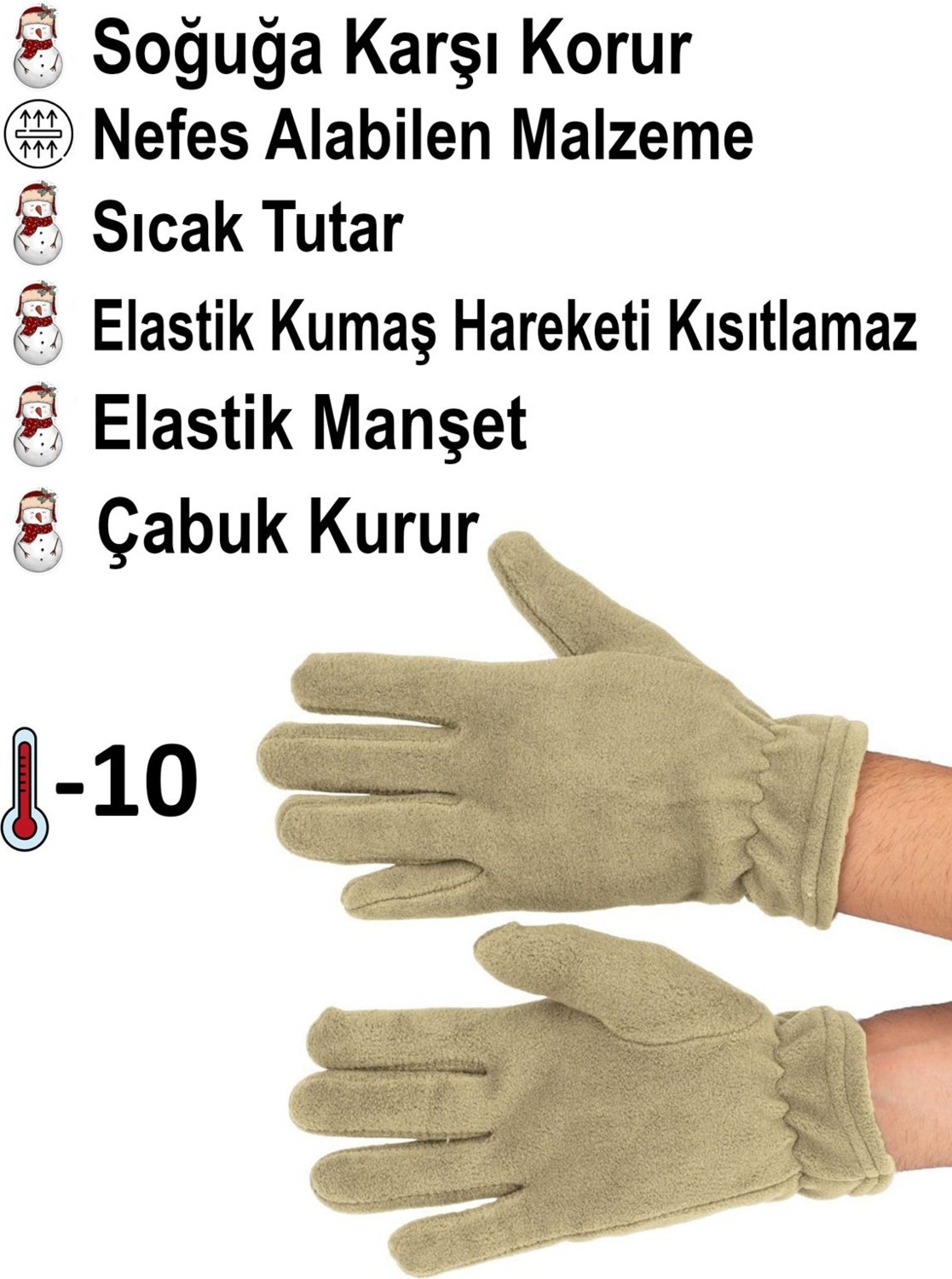 Mediterian Naruto Polar Uzun Eldiven BLL4953 görsel 2