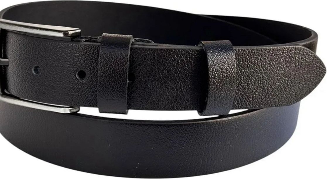Bosskan 2 Adet 100 % Hakiki Deri Siyah ve Kahverengi Erkek Kumaş Kemer 3.4 cm görsel 5