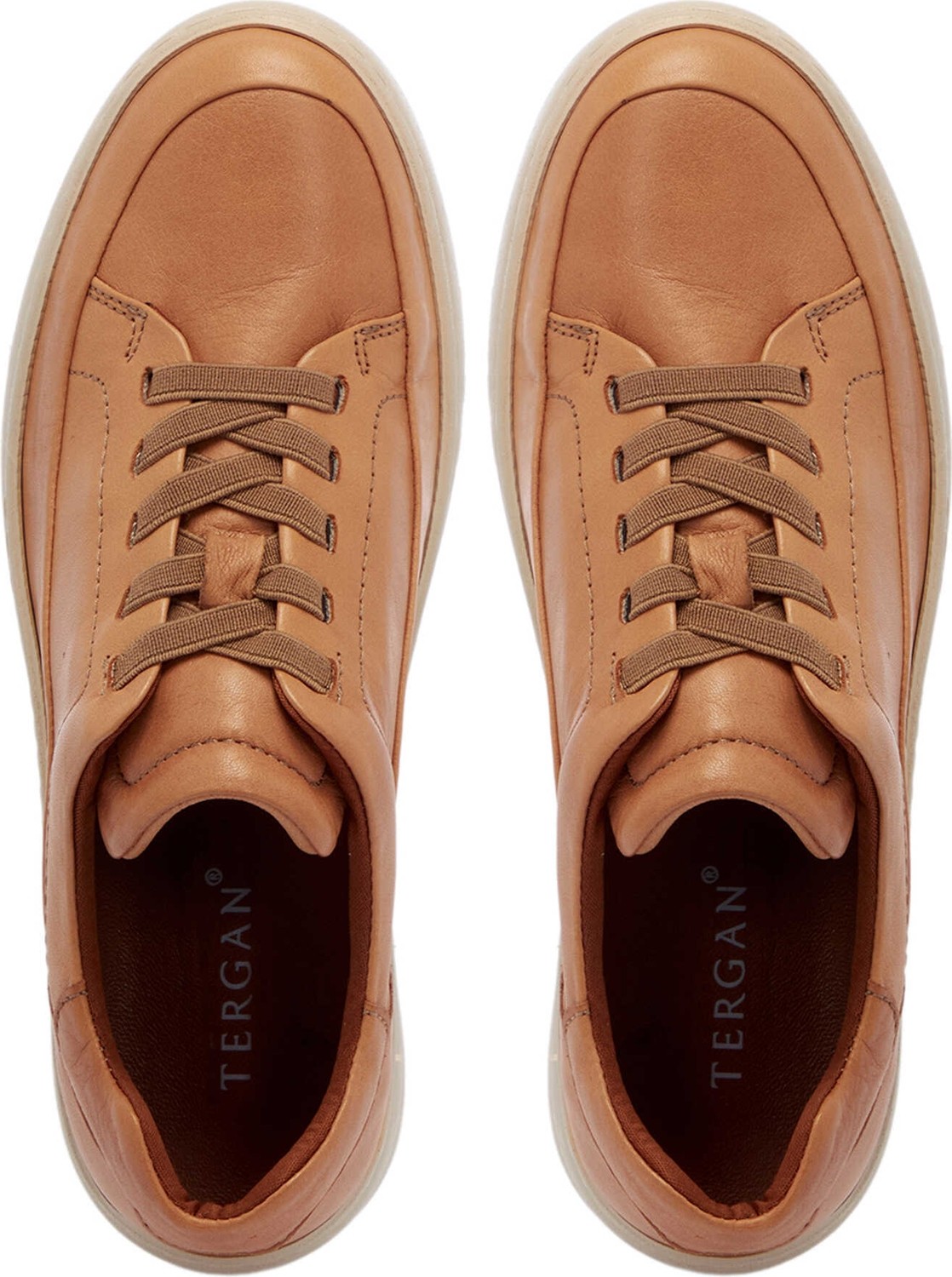 Tergan Taba Hakiki Deri Kadın Sneaker - K25I1AY67939-L8R görsel 5