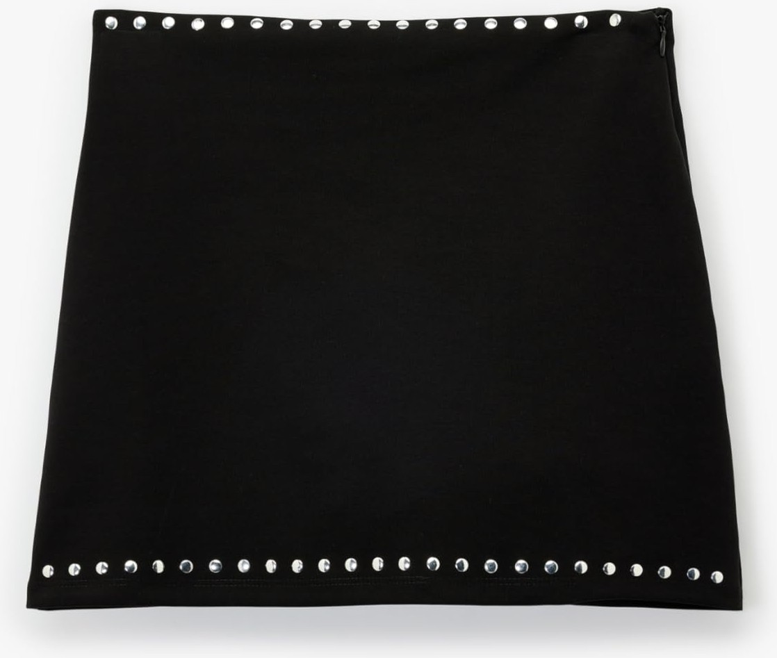 Die Grup Slim Fit Metal Aksesuar Detaylı Mini Şort Etek görsel 3