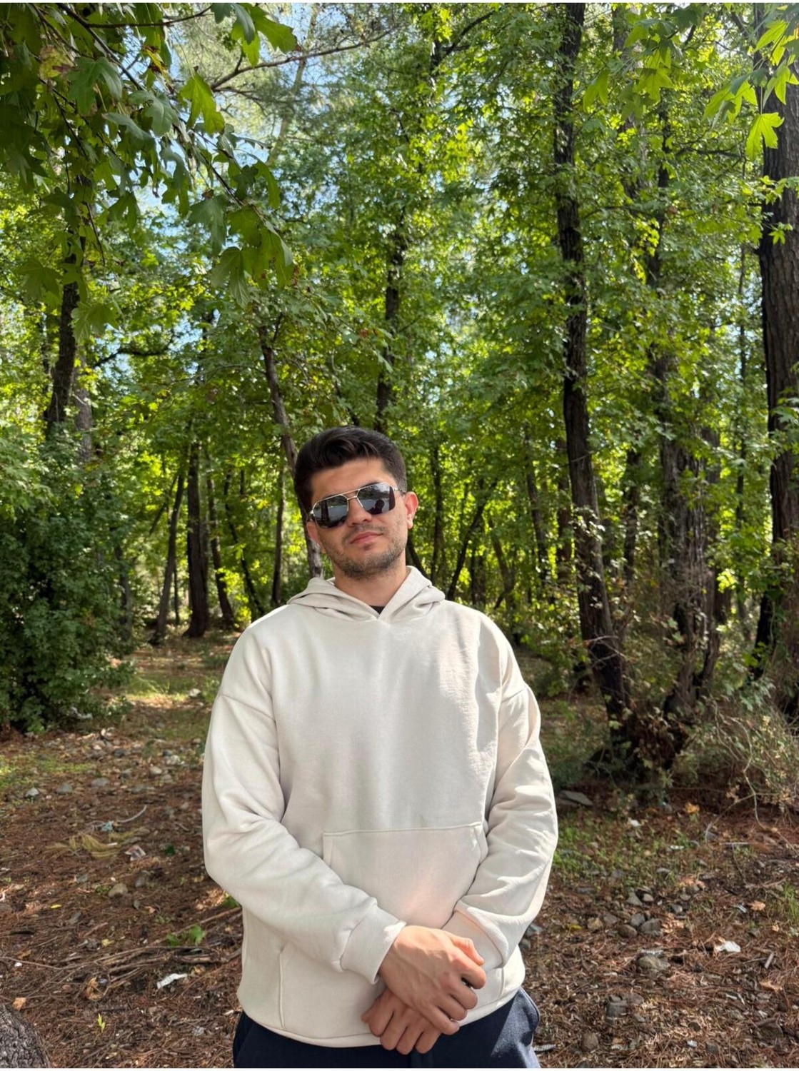My Butik Erkek 3 Iplik Basic Oversize Kanguru Cepli Kapüşonlu Sweatshirt görsel 6