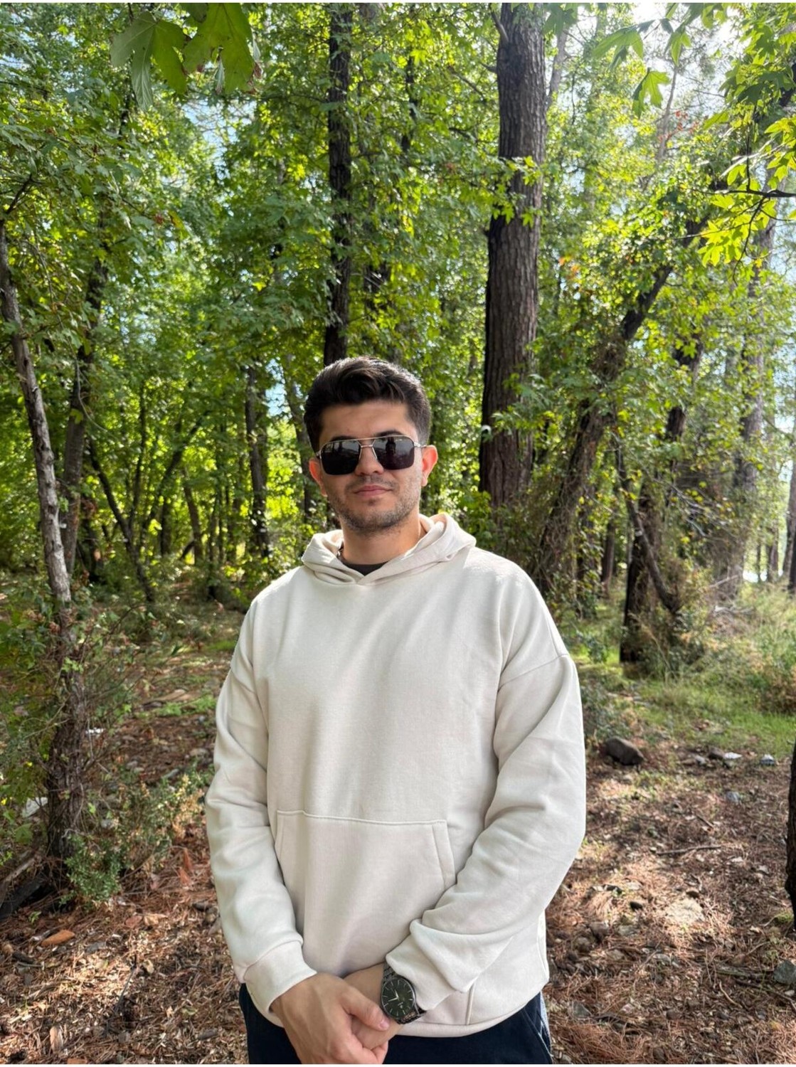 My Butik Erkek 3 Iplik Basic Oversize Kanguru Cepli Kapüşonlu Sweatshirt görsel 7
