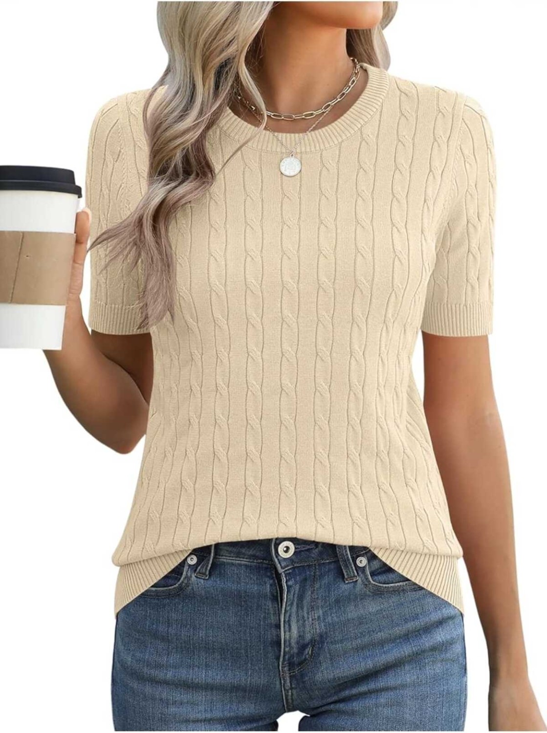 Youknitwear You Kathy %100 Pamuk Kadın Triko Kazak görsel 3