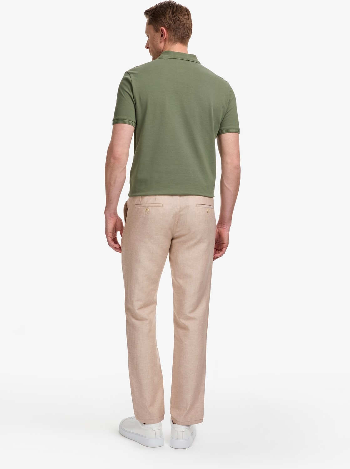 Pierre Cardin Açık Kahverengi Slim Fit Keten Karışımlı Pantolon 50325164 VR002 görsel 4