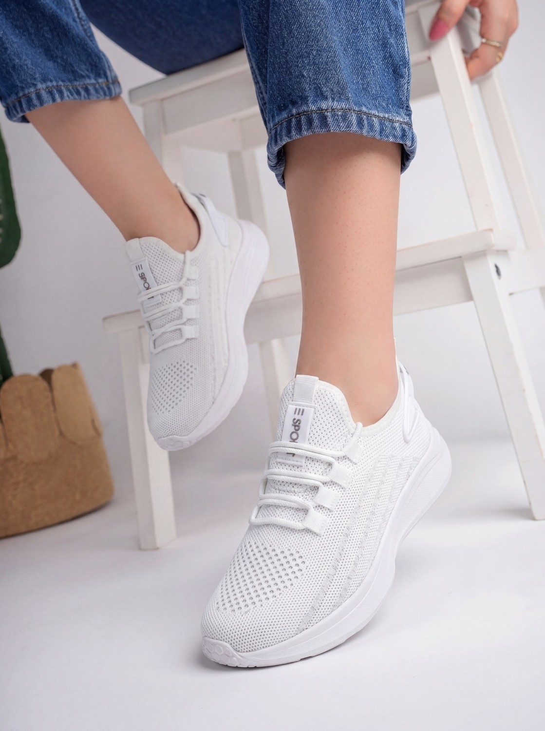 E Sport UNİSEX YÜRÜYÜŞ HAFİF TRİKO SNEAKER AYAKKABI görsel 6