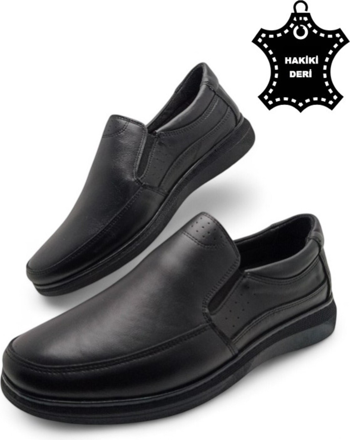 Magic Shoes Erkek Mevsimlik Hakiki Deri Ultra Rahat Klasik Günlük Baba Ayakkabısı görsel 3