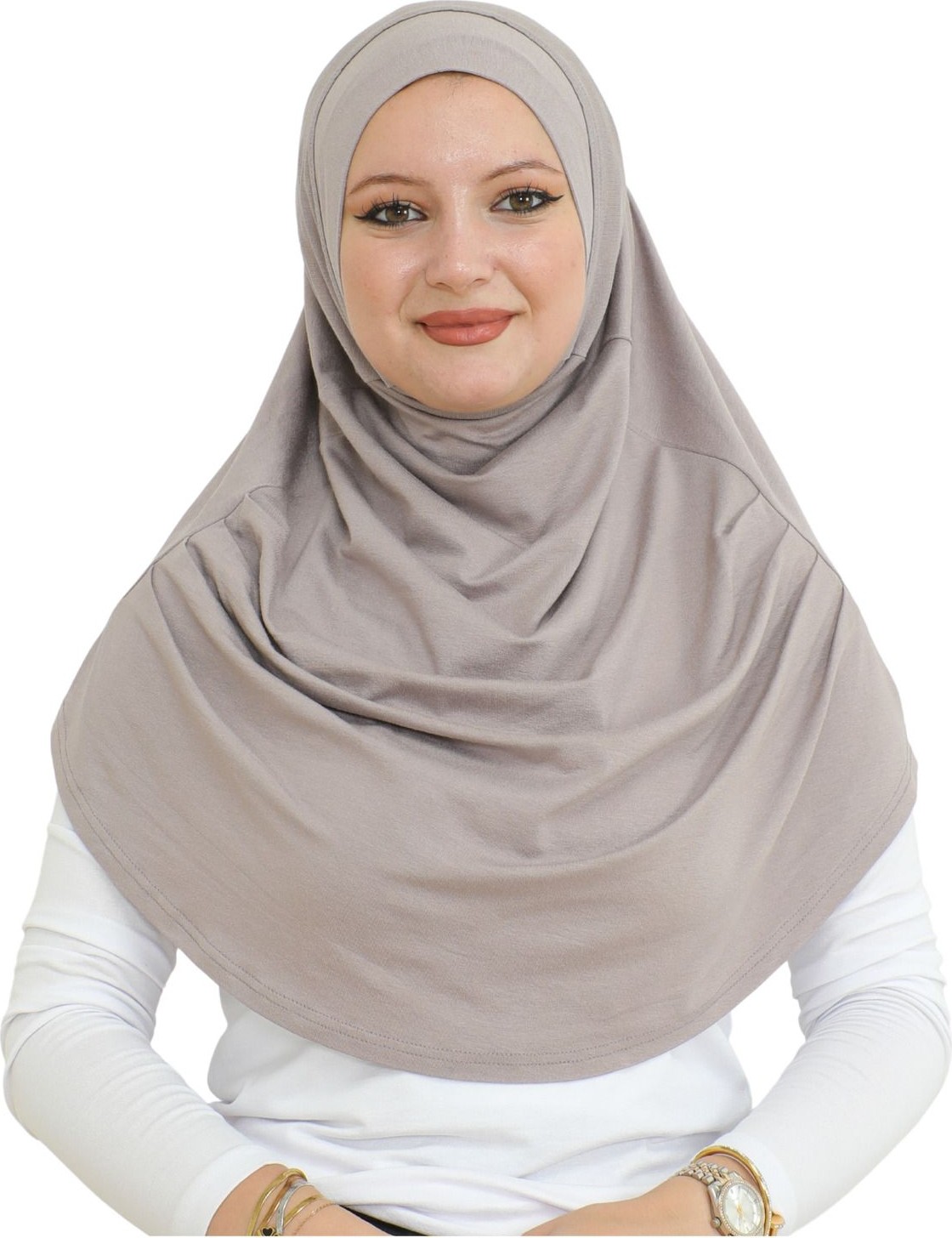 Modish Group Uzun Hazır Giyim Turban Yumuşak Eşarp Islami Giyim Viskon - Açık Vizon