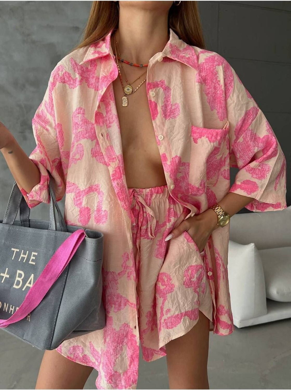Belirtilmemiş Pinky Soft Kimono Takım