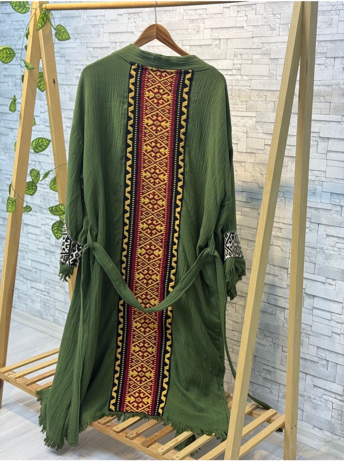 Befera Design Sultan Müslin Kimono %100 Pamuklu Bornoz Kaftan Sabahlık