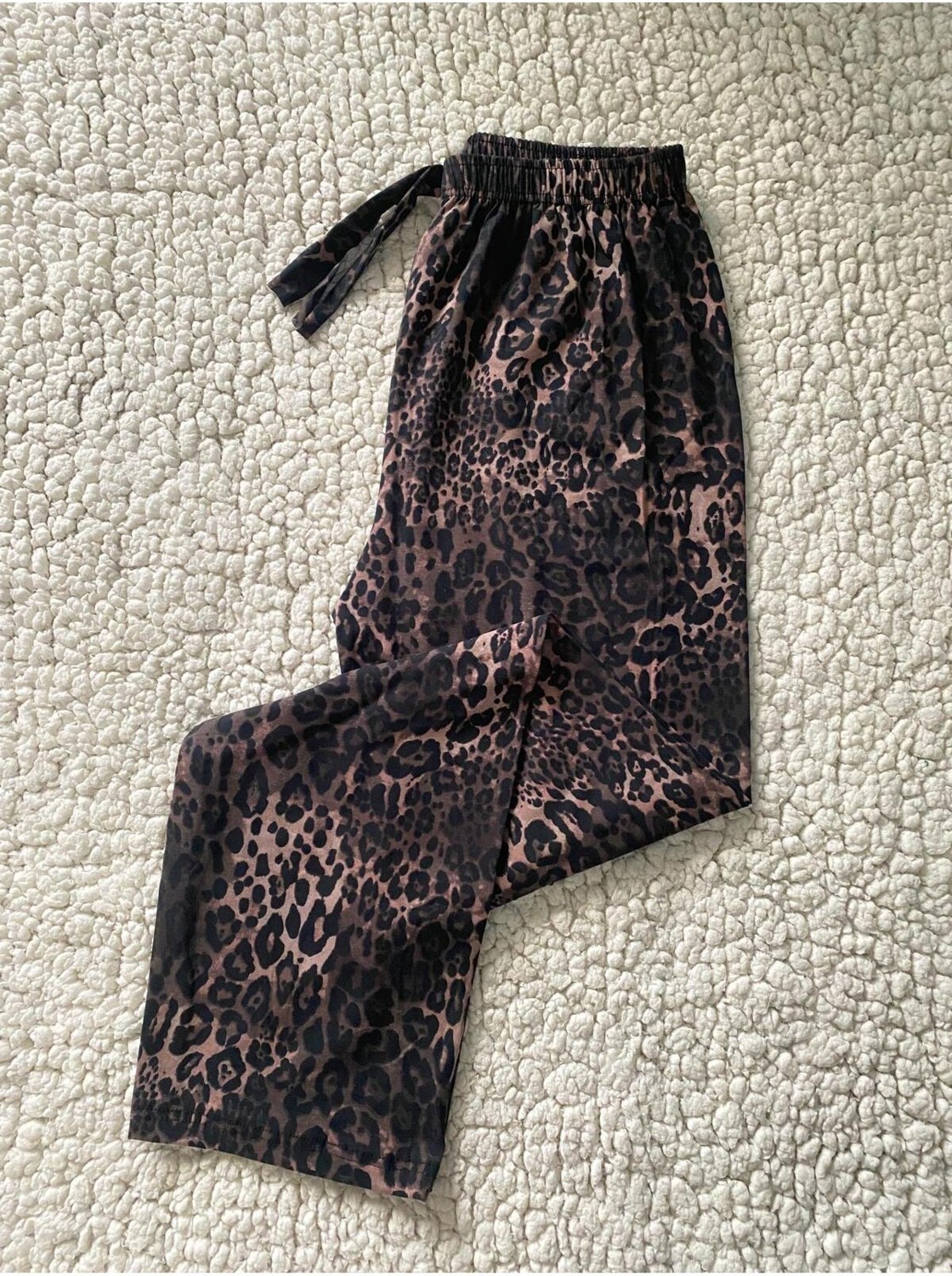 Düven Yılan Derisi & Leopard Desenli Kadın Tek Alt Pijama - 2 Adet Kadın Pijama Altı görsel 4