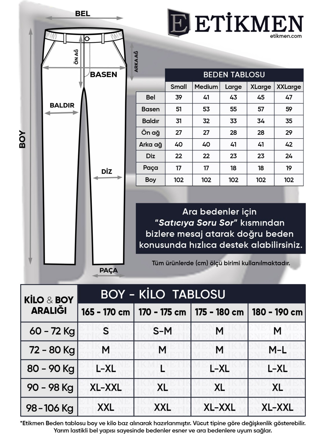 Etikmen Spor Klasik Siyah Kolay Ütülenebilir Easy Iron Erkek Pantolon görsel 7