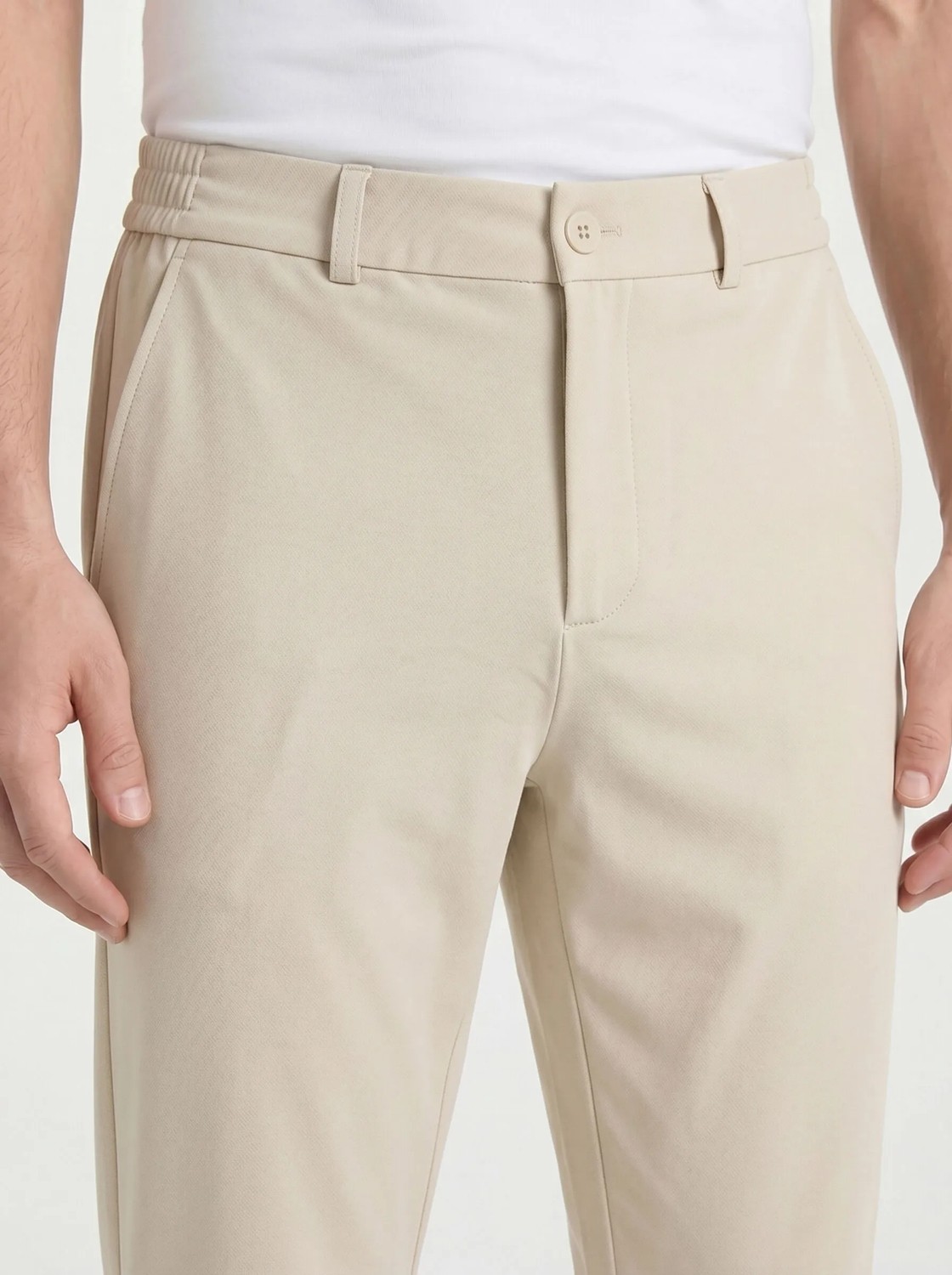 Etikmen Spor Klasik Siyah Kolay Ütülenebilir Easy Iron Erkek Pantolon görsel 5