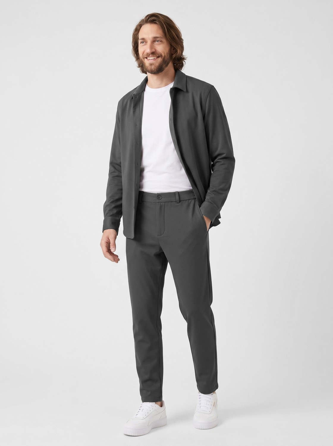 Etikmen Spor Klasik Siyah Kolay Ütülenebilir Easy Iron Erkek Pantolon