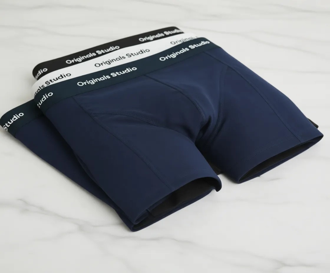 Jack & Jones Jacvesterbro Solıd Trunks 3 Pack Noos Erkek Lacivert Boxer 12272945-04 görsel 2