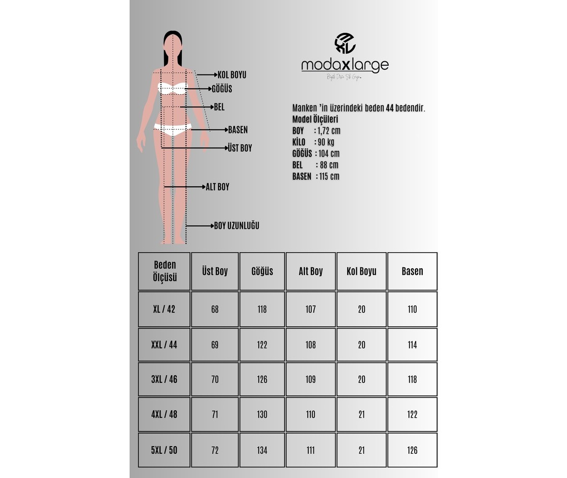 Koza Butik Kadın Büyük Beden Kısa Kollu Dantel Güpür Detaylı Eşofman Takımı 8255-26 görsel 5