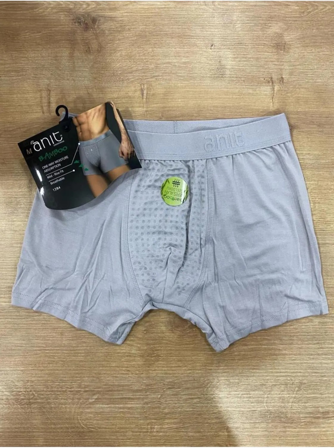 Anıt 3 Adet Düz Renk Likralı Bambu Nefes Alan Erkek Boxer %96 Bambu %4 Likra görsel 8