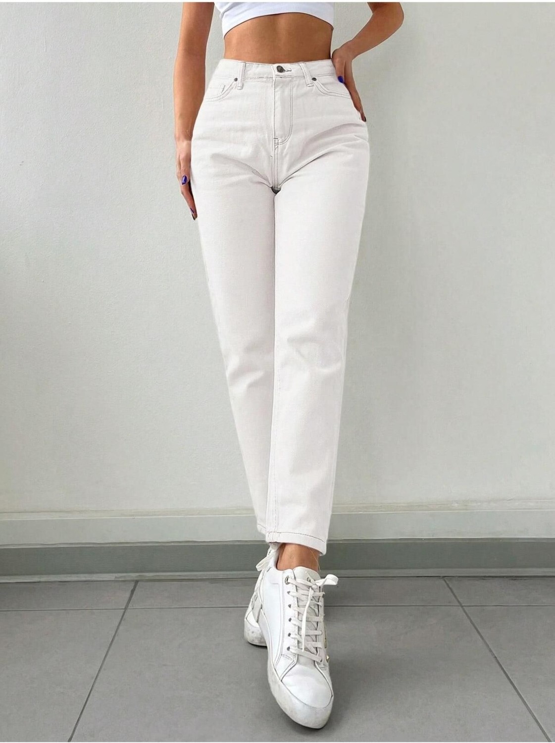 ByCukurovaFrango Retro Comfort Mom Jean - Yüksek Bel Rahat Kesim görsel 7