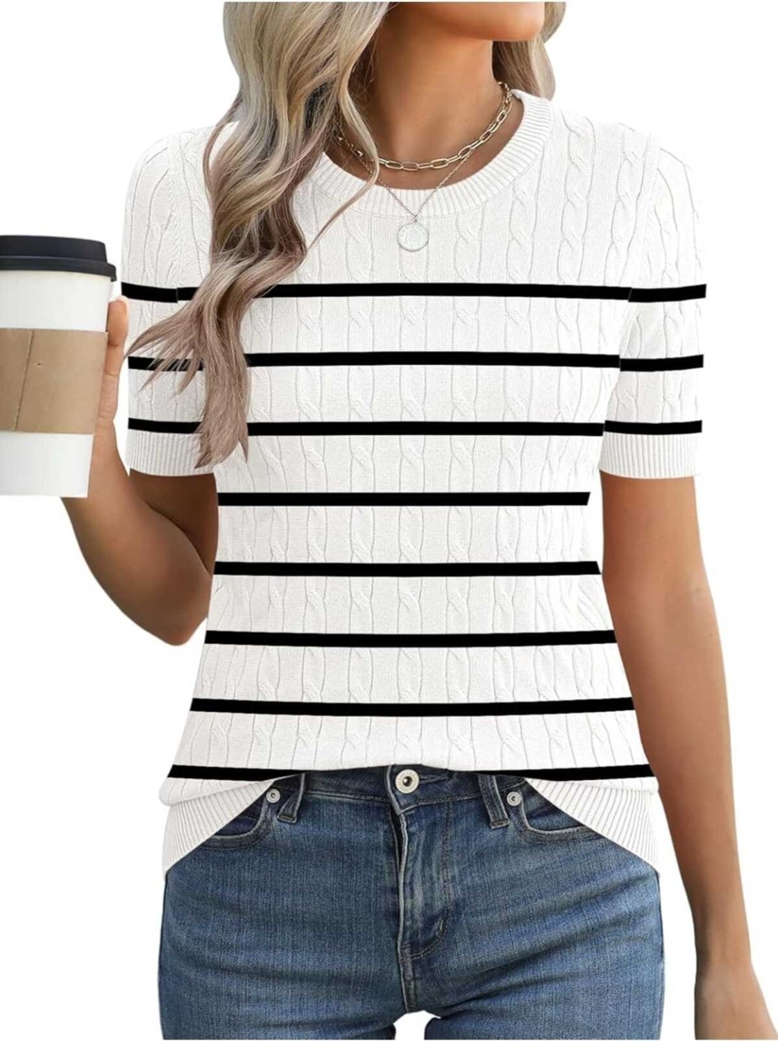 Youknitwear You Kathy %100 Pamuk Kadın Triko Kazak görsel 3