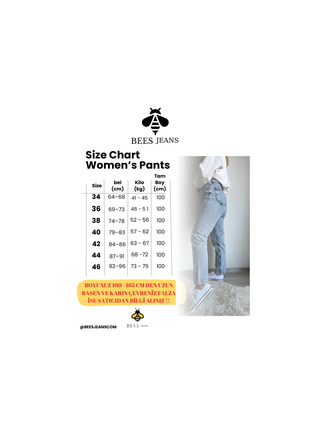 Bees Jeans Mavi Yüksek Bel Yumuşak Dokunuşlu Rahat Kesim Mom Jeans görsel 8
