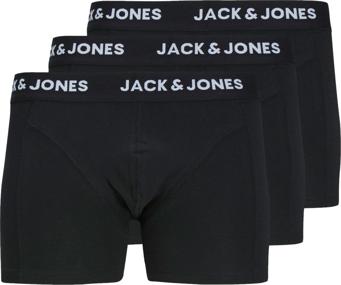 Jack & Jones JACANTHONY TRUNKS 3 PACK Siyah Erkek Boxer
