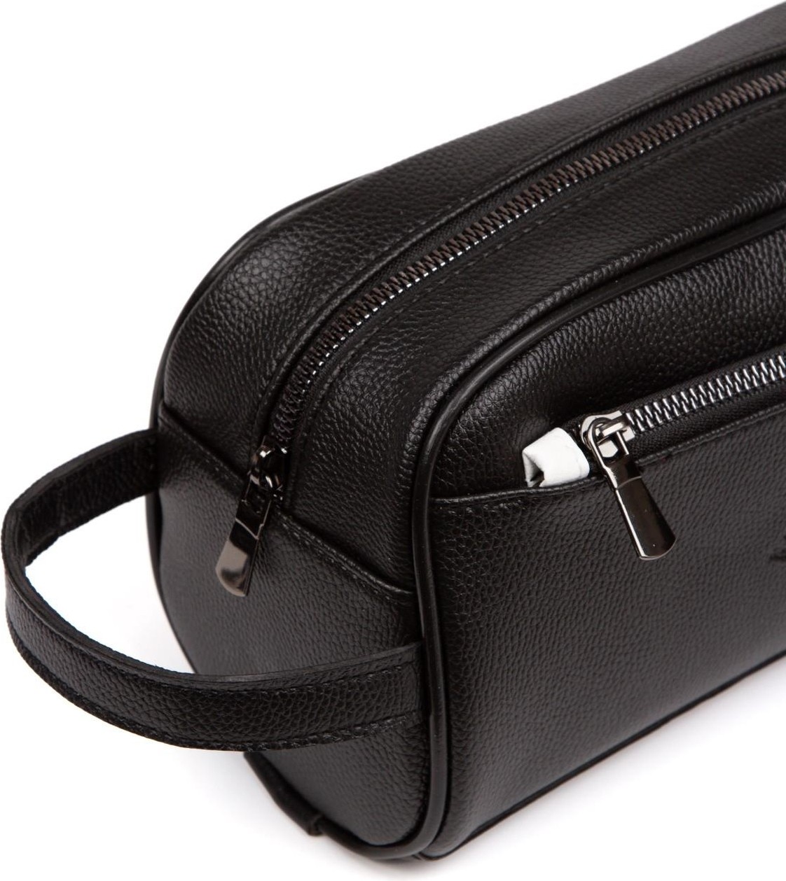 Newish Polo Erkek Deri Portföy Clutch Traş Kozmetik Bakım Ve Günlük El Çantası (14X24CM) newpolo171 - Siyah görsel 8