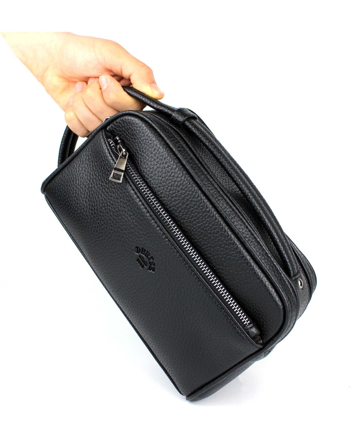 Derise Club Erkek Kahverengi El Çantası Portföy Çanta Iki Bölmeli El Çantası Clutch Çanta görsel 4
