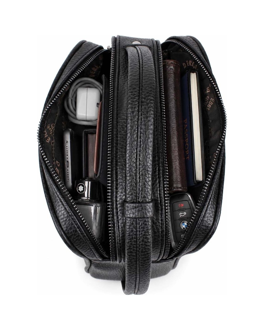 Derise Club Erkek Kahverengi El Çantası Portföy Çanta Iki Bölmeli El Çantası Clutch Çanta görsel 8