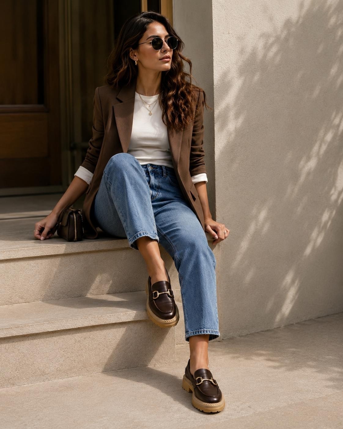 Butik Noble Shoes Hakiki Deri Kadın Loafer Ayakkabı görsel 3